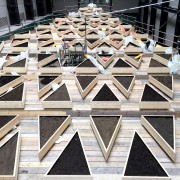 an installation in progress in Turbine Hall