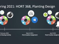 Project timeline guides audience through the work completed with PILLAR in Spring 2021 semester